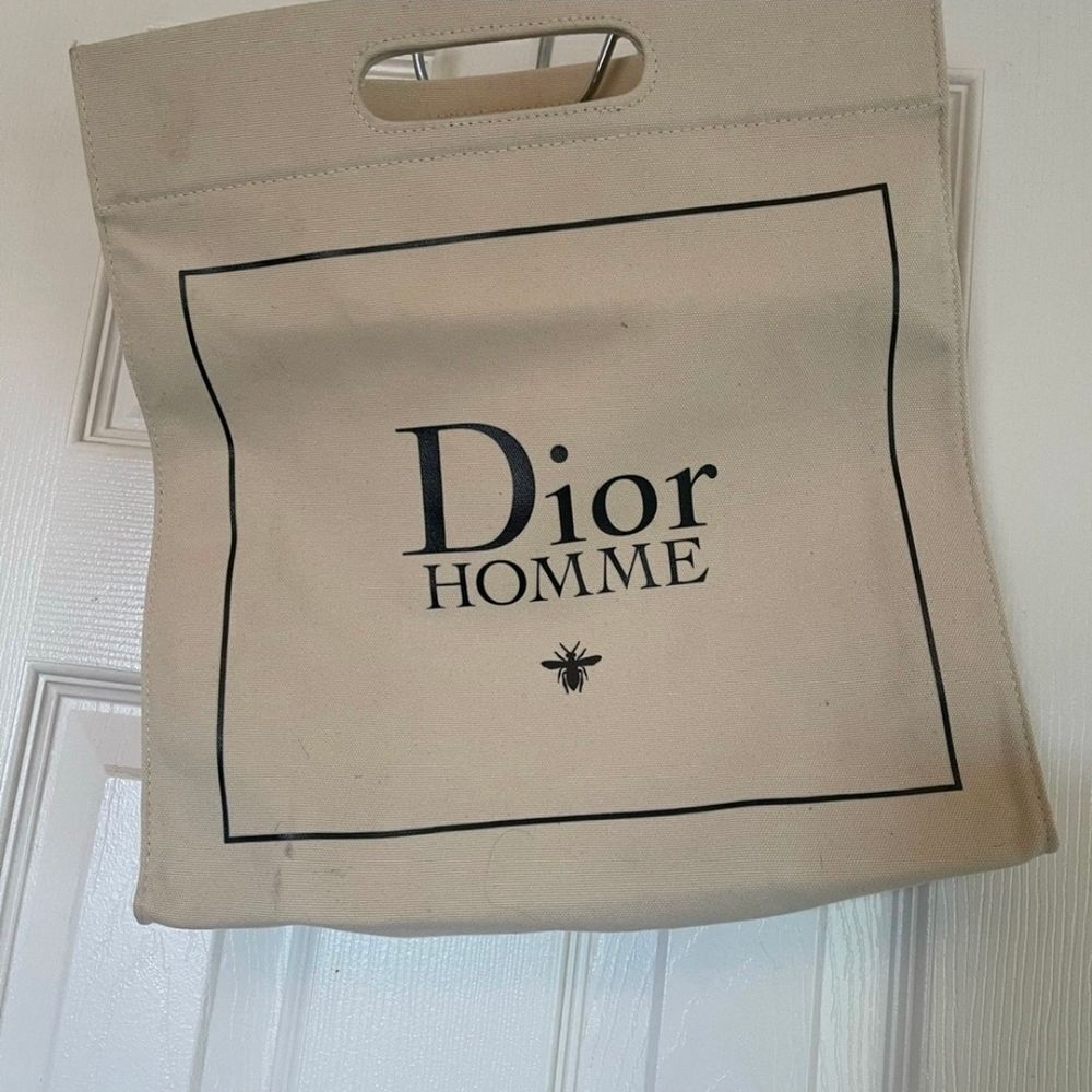 Dior Beige Canvas Men's Briefcase